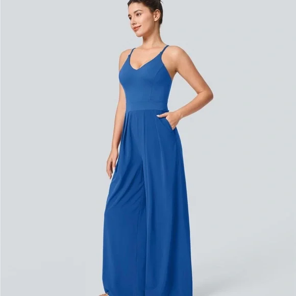 HALARA Blue Jumpsuit - Picture 1 of 6
